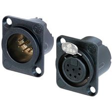 SOCKET, XLR, BLACK, 7POLE; Connector type:XLR; Gender:Socket; Ways, No. of:7; Termination method:Solder; Mounting type:Panel; Colour:black; Area, wire size max:2.5mm2; Current rating:5A; Flammability rating:UL94HB; Material:Zinc RoHS Compliant: Yes