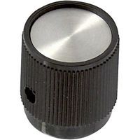 EHC (ELECTRONIC HARDWARE)         EH71-1D2S             ROUND SKIRTED KNOB, 6.35MM