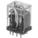 100VDC Power Relay 7A 3PDT Plug-In