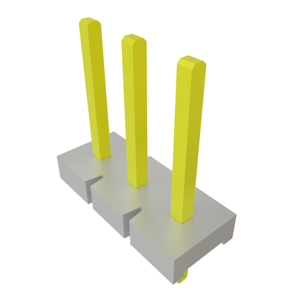 Conn Unshrouded Header HDR 3 POS 5.08mm Solder ST Thru-Hole Bulk