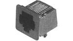 RJ11 Connector, 6 Pos, 1 Port, Right Angle, Thru-Hole, Solder, Cat 3