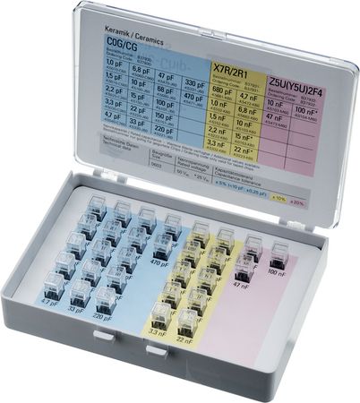 Ceramic capacitor assortment SMD 1 pF. . .100 nF, SMD-CL 10, Constructiva