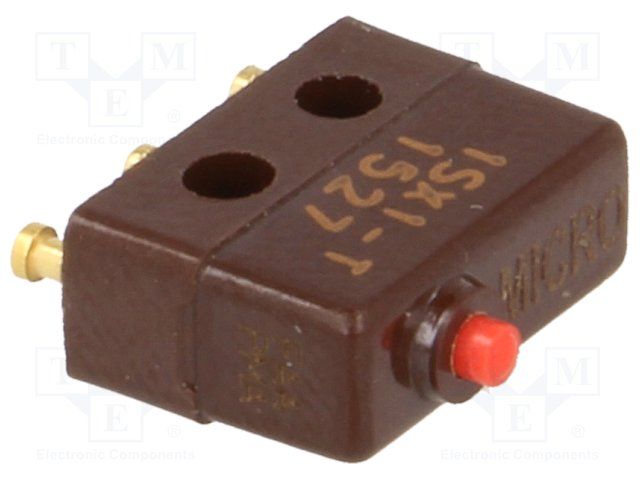 SPDT Snap Action Switch, 7A 250VAC, Pin Plunger, Solder