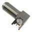 Female Right Angle Solder Connector, 500MHz, Nickel Plated Brass