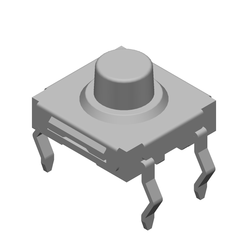 Sealed Tactile Switch, 50mA, 12VDC, SPST, Through-Hole, IP67