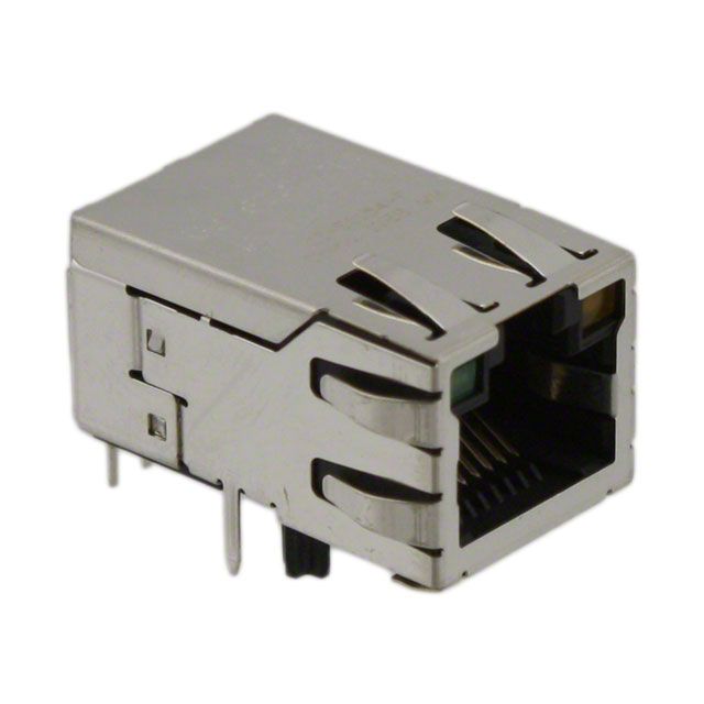 RJ45 Connector, 8 Pos, Female, Right Angle, Shielded, Solder
