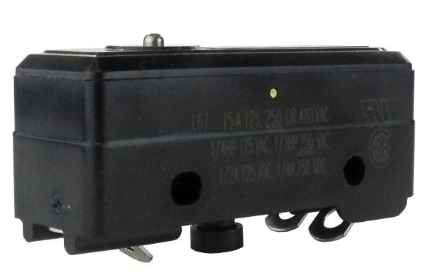 SPDT Snap Action Switch, 15A, 125VDC, Pin Plunger, Solder