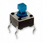 SPST Keypad Switch, 0.05A, 12VDC, Through Hole, Mom