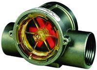 Gems Sensors Brass Liquid Flow Indicator, 1.5  20 L/min