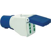 Adapter for CEE plug IT white CEE 3 P blue, 73.101, FME Fanton