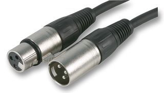 PRO SIGNAL         SVC675S-3M             Audio / Video Cable Assembly, XLR Plug, 3 Way, XLR Socket, 3 Way, 9.8 ft, 3 m, Black