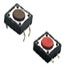 Tactile Switch SPST 12VDC 50mA Thru-Hole Red Button