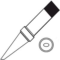 Weller 3.2 mm Straight Conical Hoof Soldering Iron Tip for use with TCPS; TCP12; TCP24 Soldering Irons