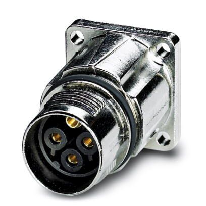 PHOENIX CONTACT         ST-8ES1N8AW400S             Circular Connector, PLUSCON Series, Panel Mount Receptacle, 9 Contacts, Brass Body