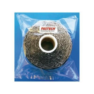 Velcro tape stick-on Loop pad (L x W) 5000 mm x 50 mm Black Fastech 1 Rolls