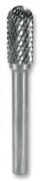 ROTARY BURR, TC, OVAL, 10MM - Overall Length:60mm; Head Diameter:10mm; Tool Body Material:Tungsten Carbide; Style:Shape C Oval; Head Length:20mm;