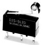 Switch Snap Action N.O./N.C. SPDT Hinge Roller Lever 10.1A 250VAC 0.49N Thru-Hole PC Pins