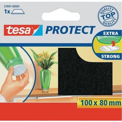 Felt slider self-adhesive Brown (L x W) 100 mm x 80 mm tesa