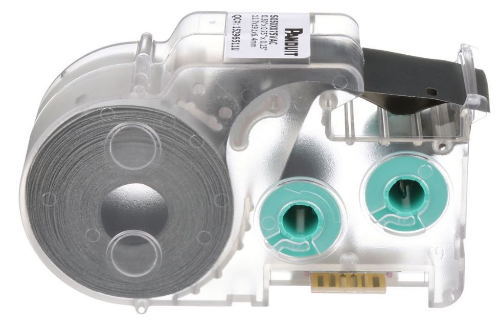 Printable Vinyl Cable Markers - White, 1" W x 1.5" L, -46°C to 107°C