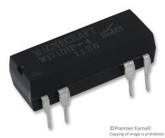 SPST Reed Relay, 0.5A, 200VDC, 12VDC Coil, DIP