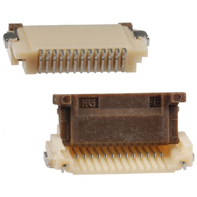 Conn FFC/FPC Connector SKT 13 POS 0.5mm Solder RA SMD T/R