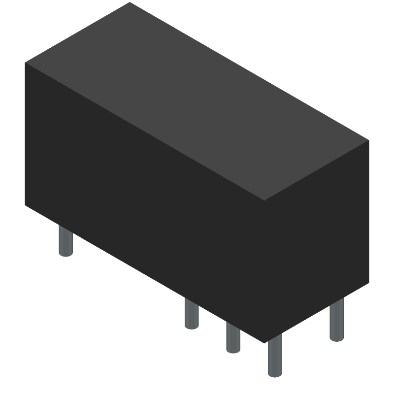 12VDC 8A DPDT Power Relay, Solder, -40 to 85°C