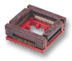 IC SOCKET, PLCC ZIF 44 WAY; Connector Type: PLCC; No. of Contacts: 44; Pitch Spacing: 1.27mm; Contact Termination:...