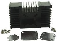LED Cluster Heatsink Kit 78x46x25mm Blk