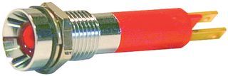 WAMCO         WL-19050253             PANEL MOUNT INDICATOR, LED, 8MM, RED, 12V