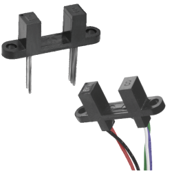 Slotted Photointerrupter, 1-Ch, 70ns, 4.75-5.25VDC, 40mA
