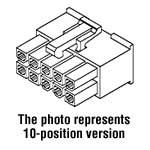 CONN,RECPT,4-position,9357-04 ,.165,2 ROW,4 CIRCUIT