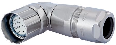 Cable connector, 19-pin angled   16 + 3P, 7301 6 19 03D, Hummel