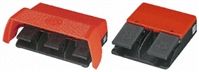 606 E-Stop Foot Switch without Cover, 1 Pedal, Momentary Contacts, NO/NC