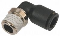 Legris Pneumatic Elbow Threaded-to-Tube Adapter, M3 x 0.5 Male, Push In 4 mm