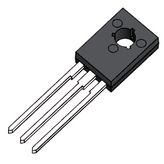 Small Signal Bipolar Transistor, 1.5A I(C), 160V V(BR)CEO, 1-Element, PNP, Silicon, TO-126