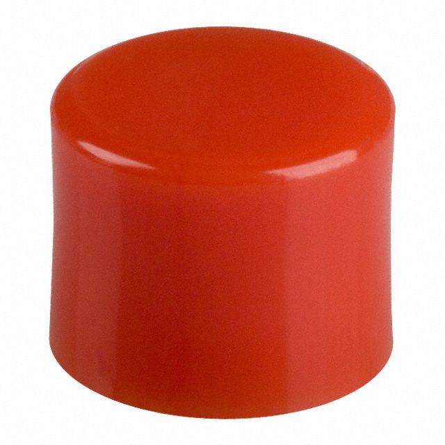 CAP PUSHBUTTON ROUND RED