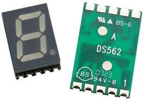 Blue 7-Segment SMD LED Display, 1-Char, 7mm, 470nm