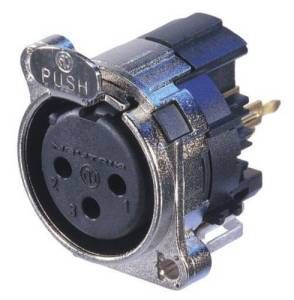 Conn XLR Connector F 3 POS Solder ST Thru-Hole 3 Terminal 1 Port