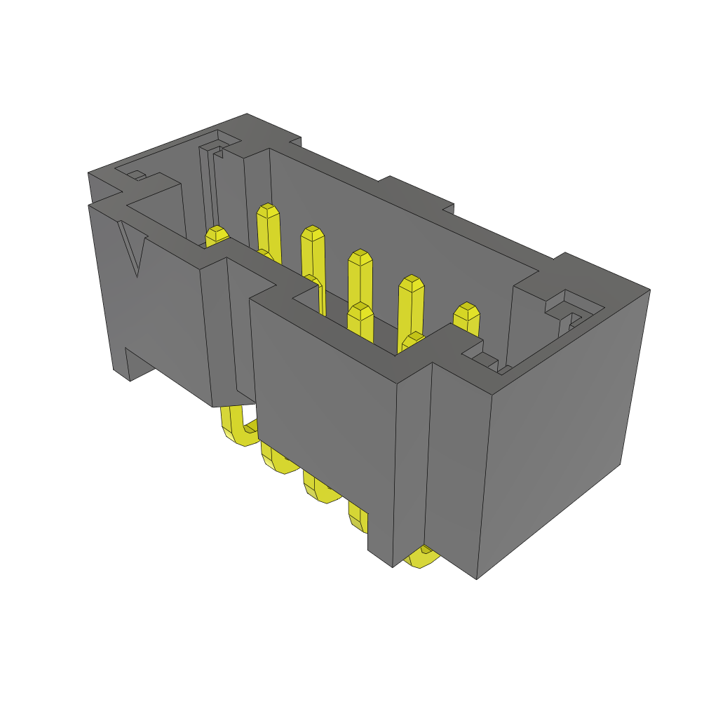 Conn Shrouded Header HDR 10 POS 2mm Solder RA Thru-Hole Tube