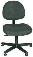 UPHOLSTERED TASK CHAIR ON GLIDES; Product Range:-; Body Material:Olefin Fabric Seat & Back; Foam Padding; Plastic Base; Colour:Black; For Use With:Bevco AV Adjustable Armrests; Size:Seat: 18W x 18D x 2.75H; Back: 16W x 15H x 2D;RoHS Compliant: NA