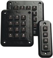 Keypad;  Robust;  16 Key;  Telephone Layout;  Plastic;  IP54;  Engraved Legends