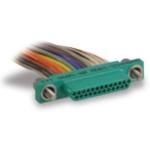 Connector D-Subminiature 0.609m 26AWG Micro D-Subminiature 32 POS PIN Crimp