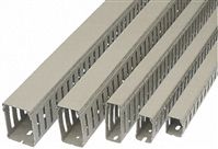 Betaduct Grey PVC Open Slot Cable Trunking Slotted Panel Trunking, W25 mm x D75mm, L1m