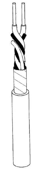 Twinaxial Cable 20AWG Copper Black Spool