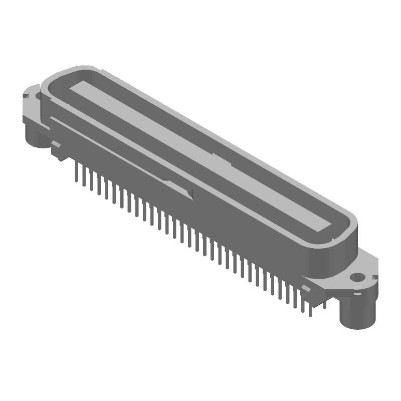 64 Pos IEEE 488 Connector, 2.16mm Pitch, Straight, Solder, Male