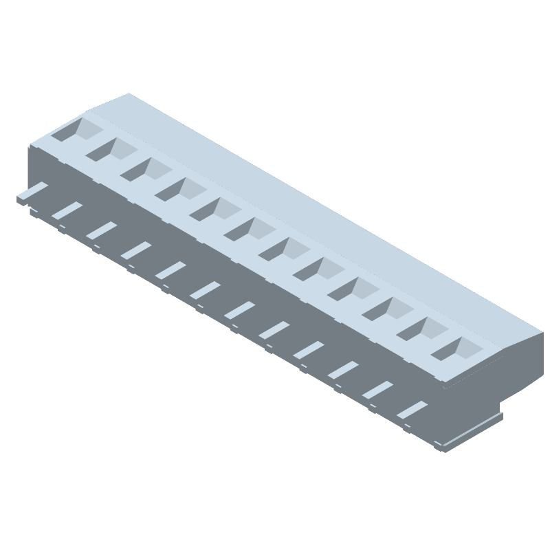 12 Pos 5.08mm Solder ST Terminal Block, 17.5A, 300V, Green