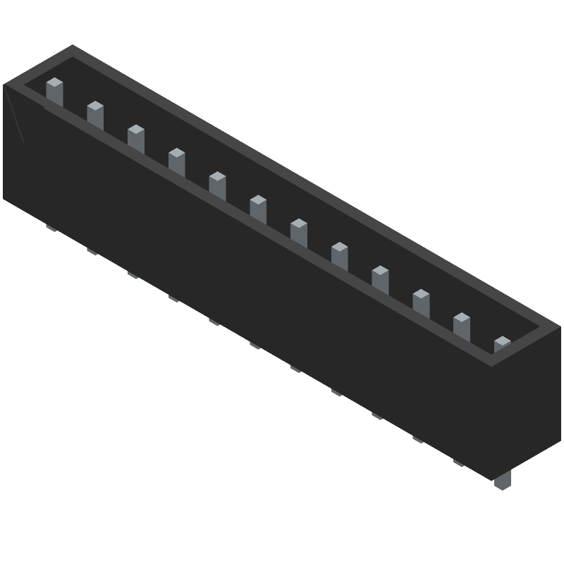 12 Pos 5mm Pitch Straight Header, 12A, 400VDC, Thru-Hole