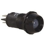 INDICATOR,PANEL,ROUND,RED,LED 14V,.3W,.63HOLE,0.25TERMINAL