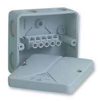 SPELSBERG         895-410             Non Metallic Enclosure, Junction Box, 79 mm, 140 mm, 140 mm, PS (Polystyrene), Grey