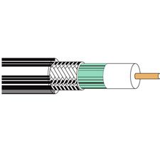 Coaxial Cables 18AWG COAX S6 SOLID 1000ft SPOOL BLACK